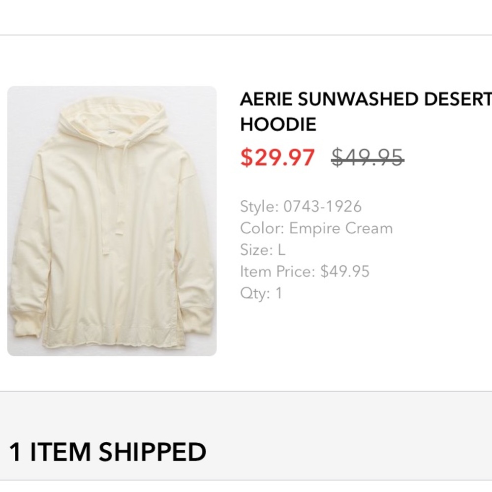 Aerie sz. L white jogger set